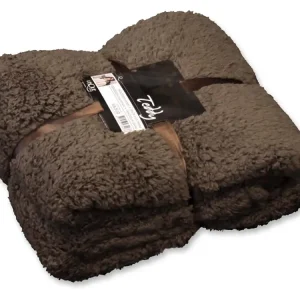 Unique Living Teddy plaid - Taupe Consegna Rapida
