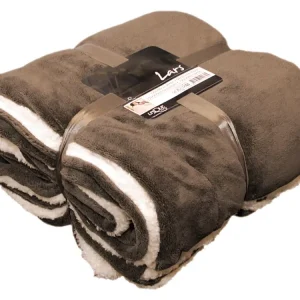 Nuova Collezione Unique Living Lars plaid - Dark brown