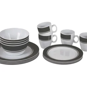 Bo-Camp servizio stoviglie 16 pezzi grigio Nuova Collezione