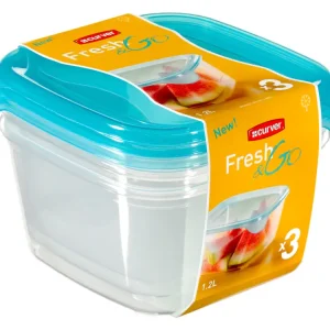 Di Tendenza Curver Fresh&Go contenitori per alimenti - 3 x 1,2 litri