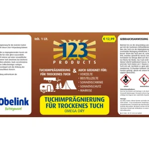 123 Products Omega Dry impermeabilizzante per telo asciutto Occasione Imperdibile