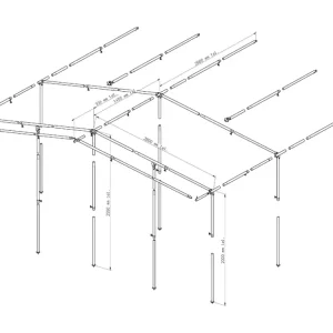 Piper struttura veranda 350 acciaio 28 mm misura 10 - 14 Nuovo Arrivo