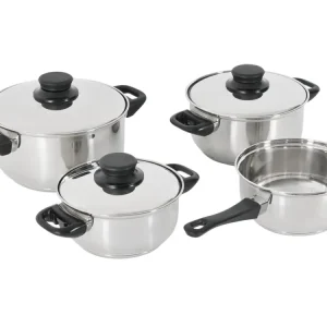 Acquista Ora Set di 4 pentole in acciaio inox