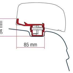 Fiamma F40Van adattatore VW T5 / T6 Quantità Limitata