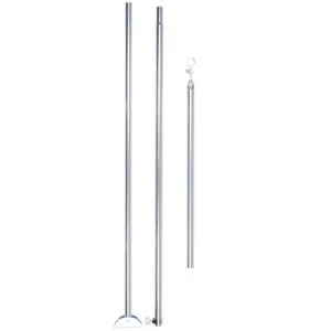 Ultimissimo Modello CampKing palo antibufera con base snodata acciaio 22 mm