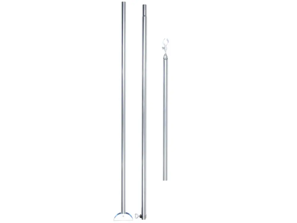 Ultimissimo Modello CampKing palo antibufera con base snodata acciaio 22 mm