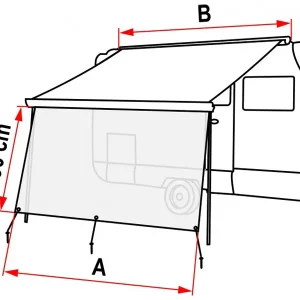 Fiamma Sun View XL parete frontale 435 Ultime Pezzi