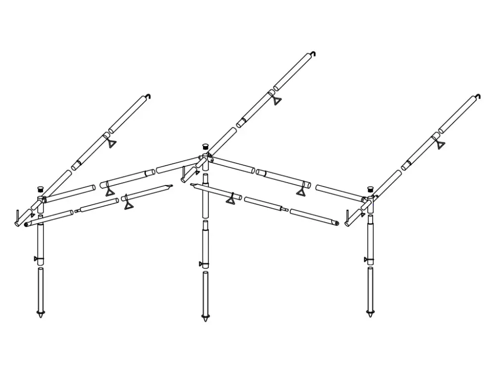 Prezzo Basso Struttura veranda alluminio 28mm Taglia 8-10