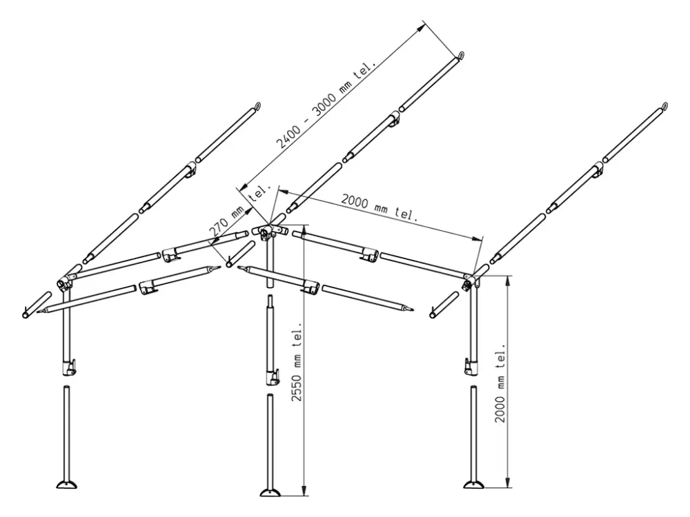 Piper struttura veranda PowerGrip acciaio 25 mm misura 11 - 20 A Buon Prezzo