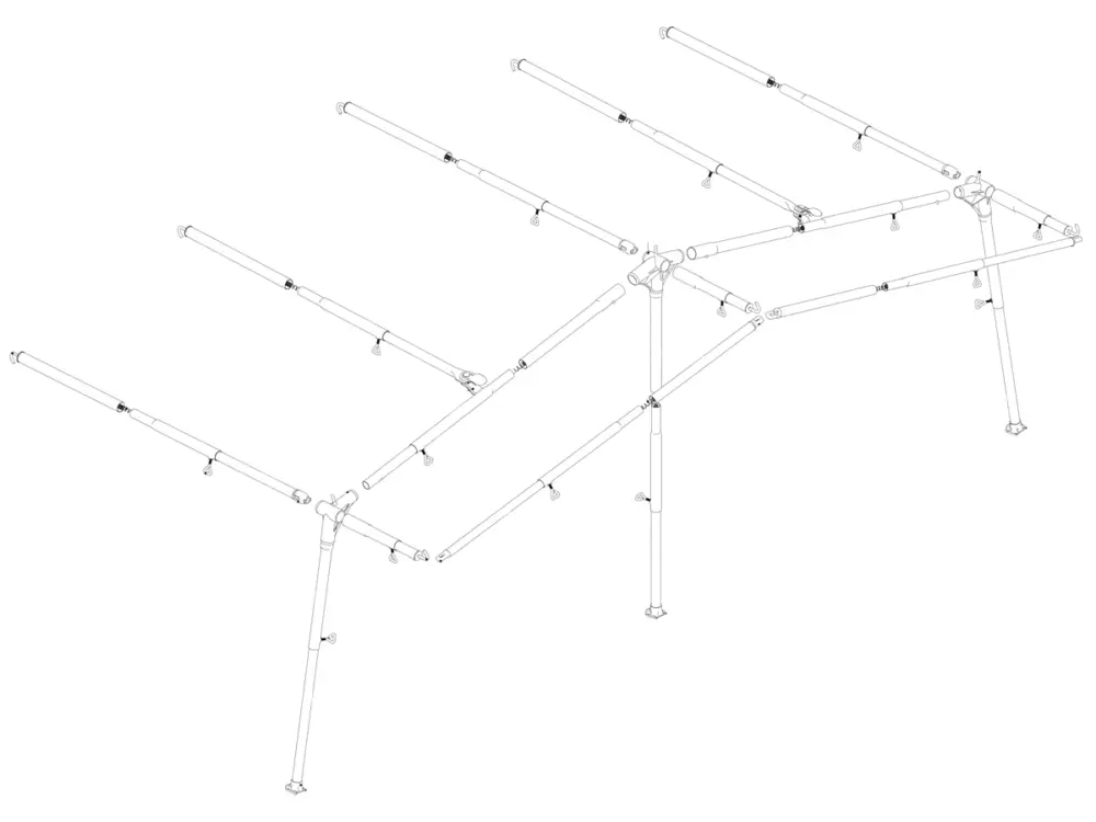 Soddisfatti O Rimborsati Ventura Standard 250 Prenox G18 struttura per veranda