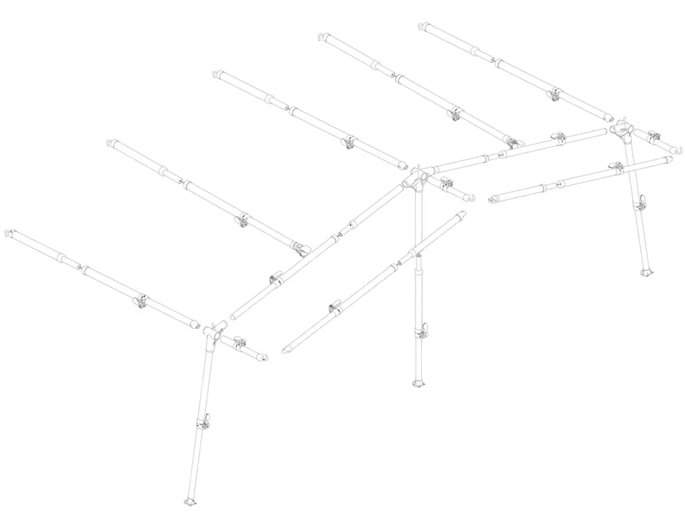 Ventura Standard 250 IXL Fibermax G18 struttura per veranda Spedito Oggi