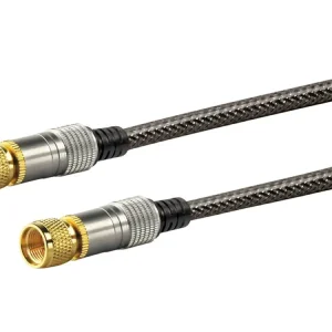 Schwaiger Black cavo satellitare con connettore F - 1,5 metri Must-Have
