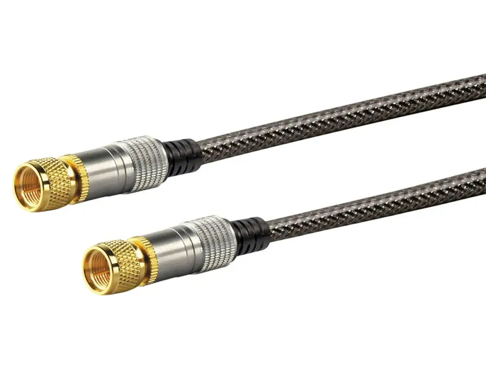 Schwaiger Black cavo satellitare con connettore F - 5 metri Offerta Limitata