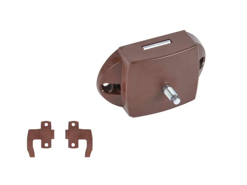 Obelink serratura a pulsante per toilette con ganci - Brown Offerta Lampo