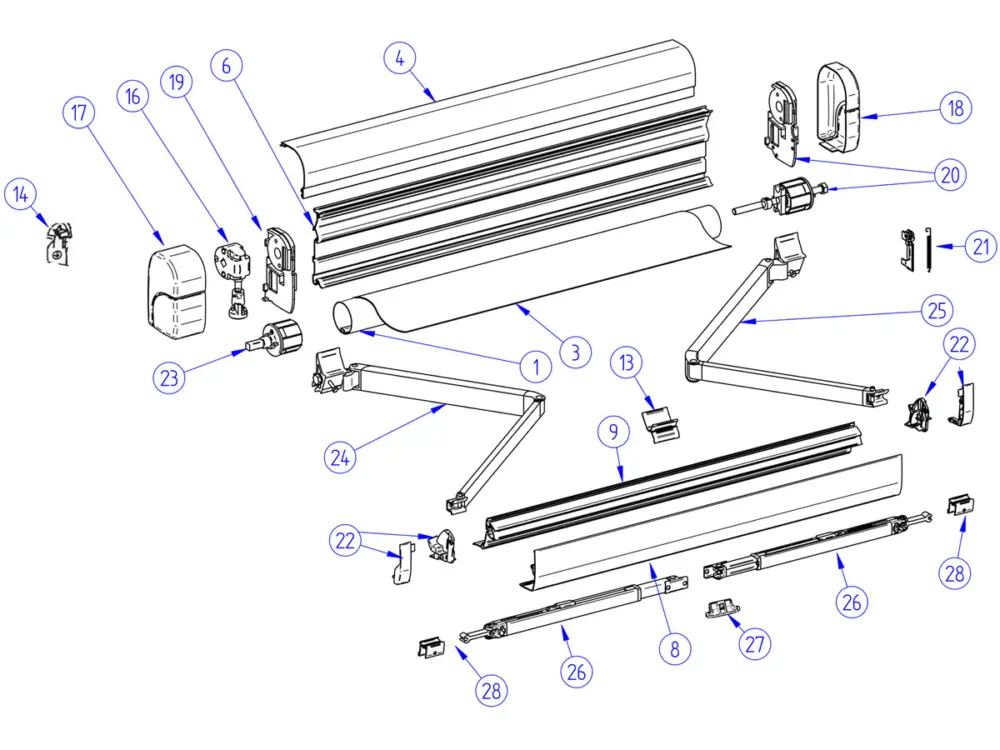 Thule Omnistor set terminali profilo anteriore 5500 Offerta Del Giorno