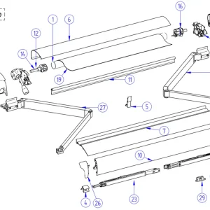 Thule Omnistor terminali profilo anteriore 6502/6900 Occasione Imperdibile