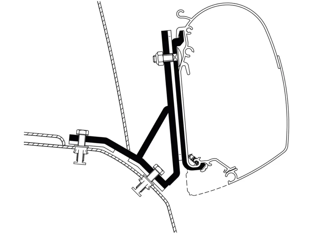 A Buon Prezzo Thule adattatore Ducato H2 Lift Roof