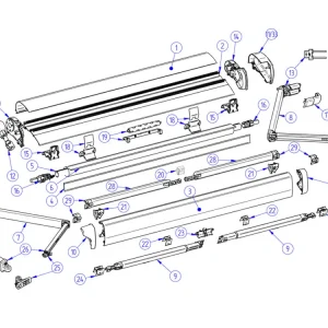 Esclusivo Thule Omnistor set terminali Tension Arms 6300