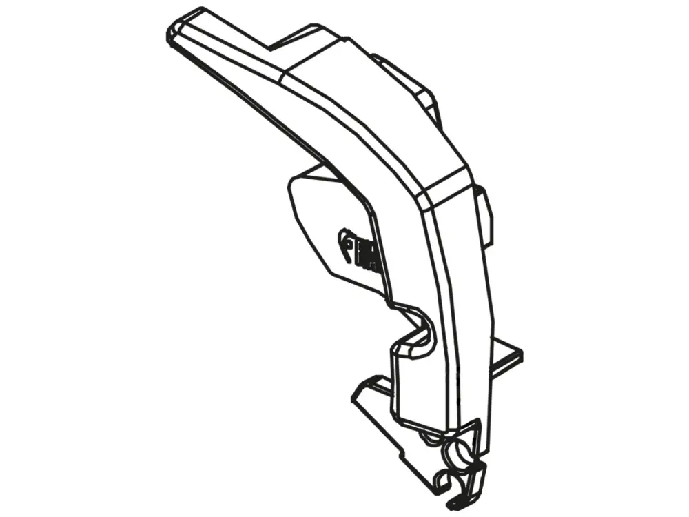 Direttamente Dal Produttore Fiamma terminale sinistro profilo anteriore F80S Polar White