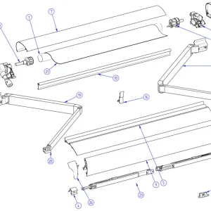 Thule Omnistor spalletta & meccanismo avvolgitelo sx 6002 Super Prezzo