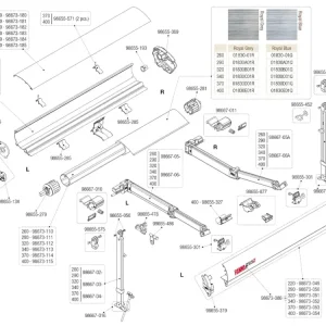 Fiamma attacco palina sx plastica F65S Promozione Esclusiva