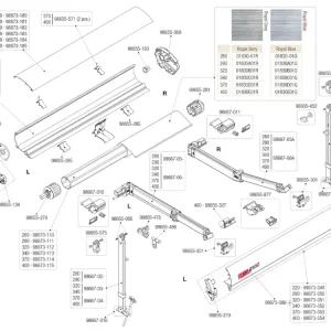 Di Tendenza Fiamma snodo palina sx alluminio F65S