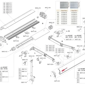 Fiamma attacco palina dx plastica F80S Esclusivo