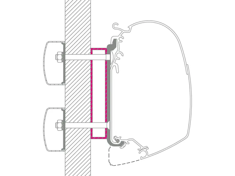 Consegna Rapida Thule spessore per adattatore Dethleffs Globebus 8000