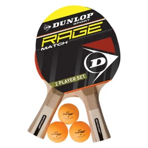 Dunlop Rage Match 2 set per tennis da tavolo Scelto Dai Clienti