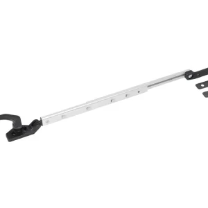 Novità Obelink braccetto finestra fissaggio a vite con sistema click-clack 29,5 cm - sinistra