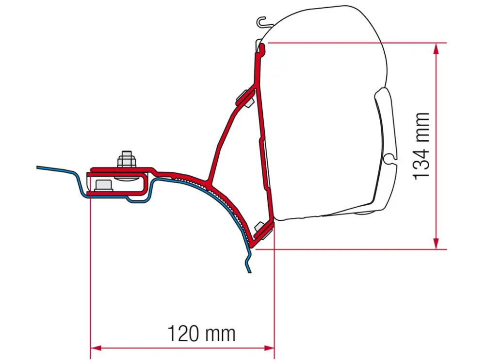 Occasione Imperdibile Fiamma F45 adattatore VW T5/T6 Transporter Multivan UK