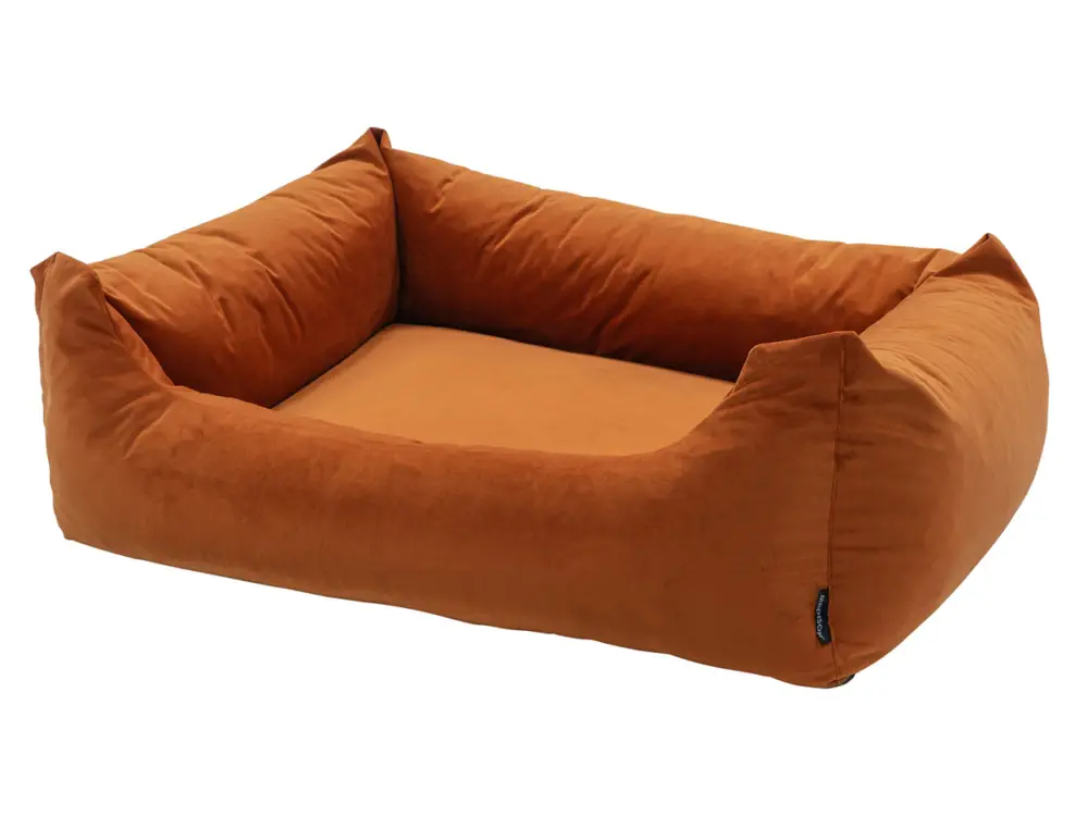 Must-Have Madison Small Velours Orange cesta per cani