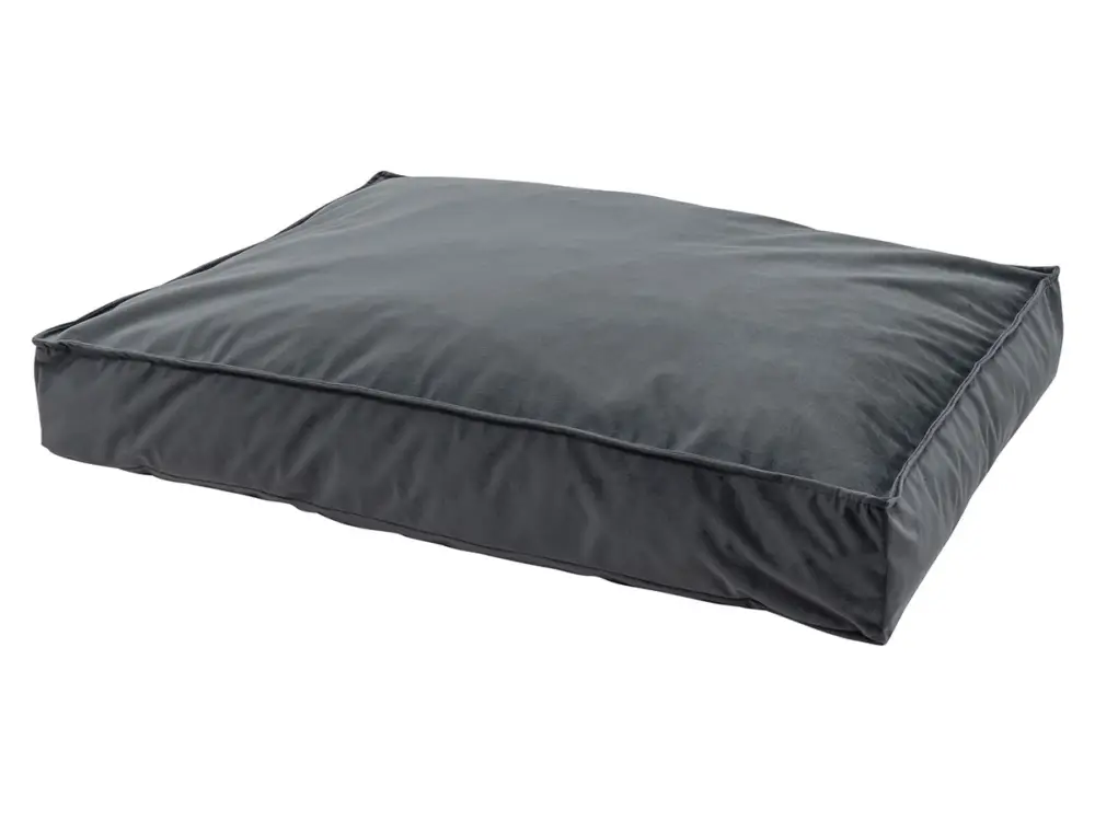Madison Medium Lounge Velours Grey cuscino per cani Promozione