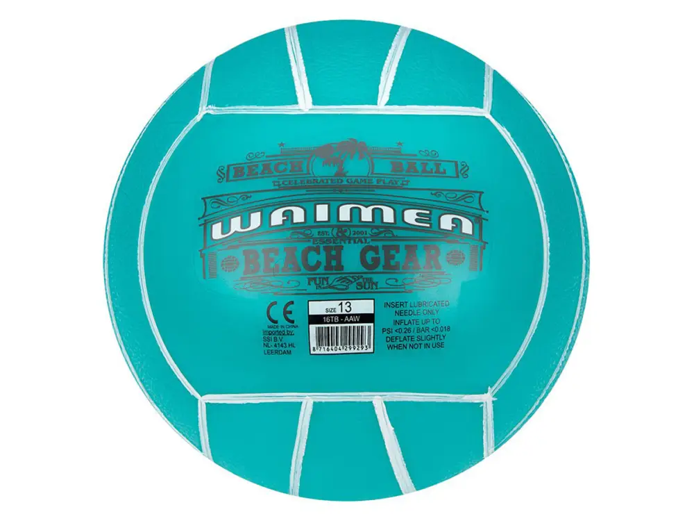 Waimea pallone da spiaggia in PVC 13 cm - Aqua blue Professionale
