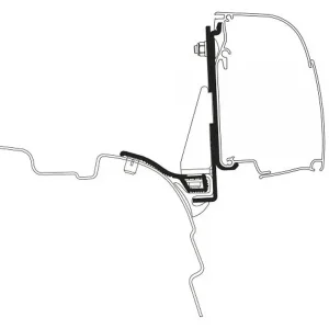 Thule 4200 Multirail Reimo VW T5/T6 SWB adattatore Subito Disponibile