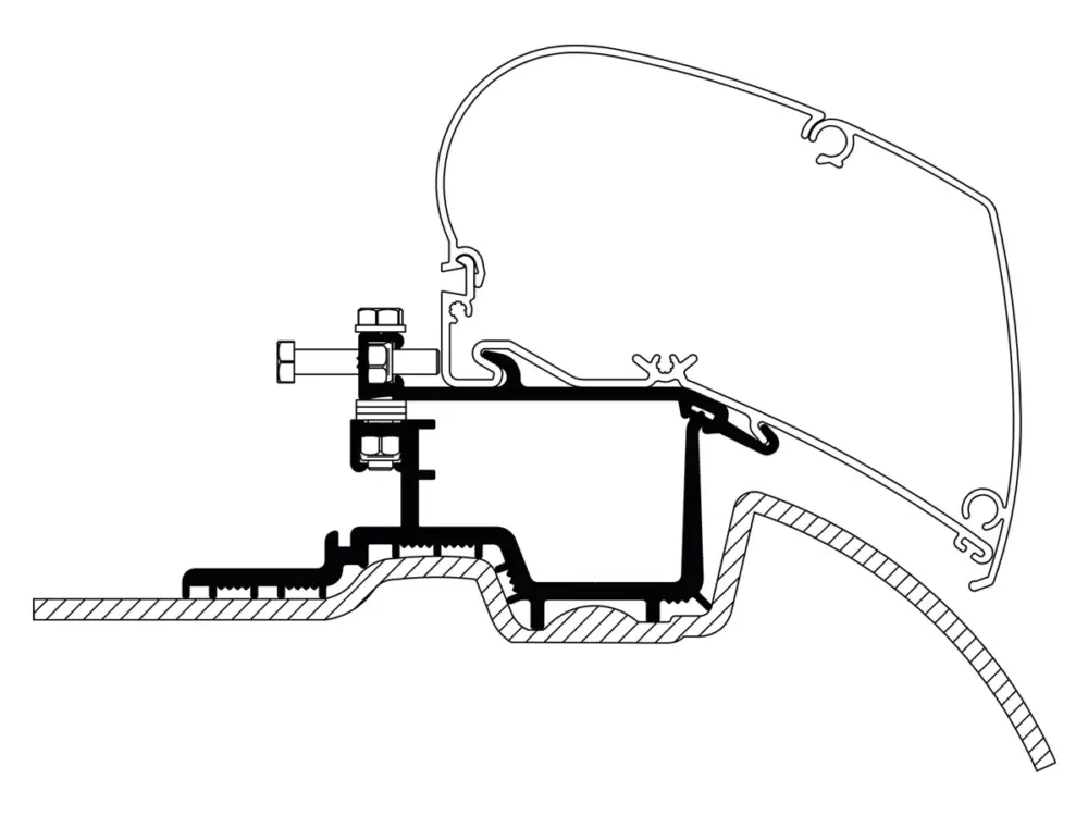 Thule adattatore supplementare Sprinter >2007 Crafter 2007 - 2016 Nuovo Arrivo