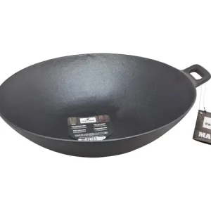 Acquista Ora Cast Iron padella wok in ghisa