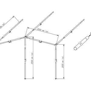 Pagamento Sicuro Struttura tendalino PowerGrip acciaio 22 mm misura 2 - 6