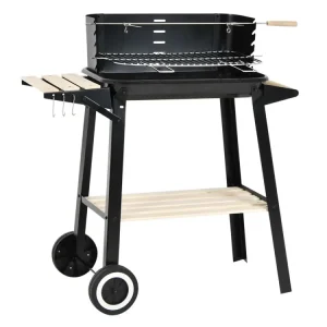 Prezzo Conveniente Barbecue rettangolare a carbone con ruote