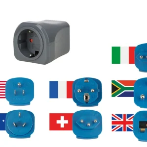 Ultima Occasione Brennenstuhl set di adattatori da viaggio - adatto per 7 paesi