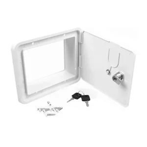 Nuova Collezione Carbest sportello di servizio con serratura 193 x 165mm - White