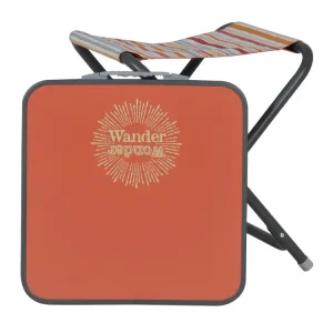 Wander Wonder Bohemian sgabello con piano d'appoggio - Faded Red Compra Oggi Stesso