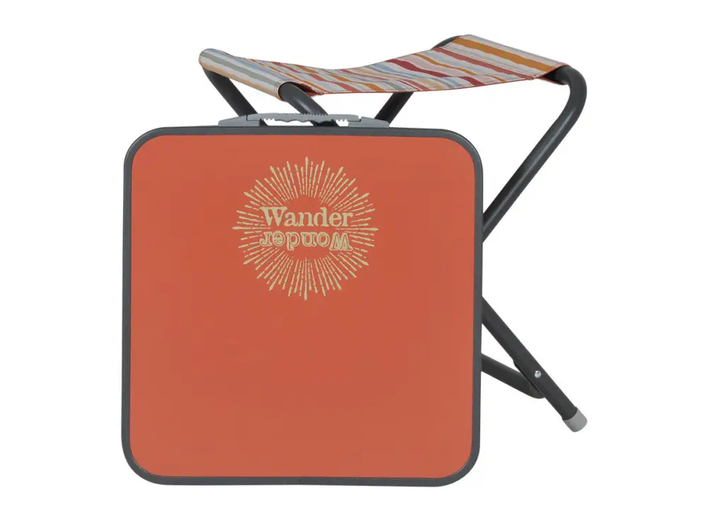 Wander Wonder Bohemian sgabello con piano d'appoggio - Faded Red Compra Oggi Stesso