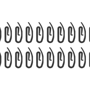 Obelink PE ganci per tendine (20 pezzi) - Black Affare