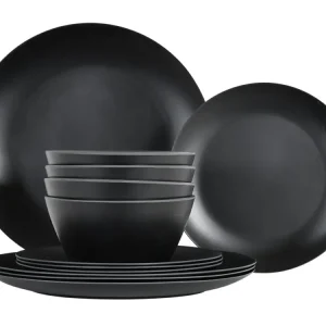 Offerta Del Giorno Obelink Matt Black set di stoviglie - 12-pezzi