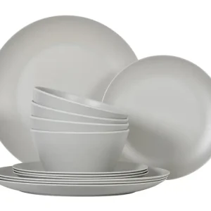 Compra Oggi Stesso Obelink Matt Grey set di stoviglie - 12-pezzi
