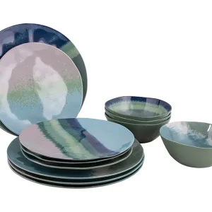 Occasione Bo-Camp Halo Blue/Green set di stoviglie - 12 pezzi