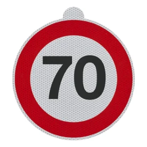 Adesivo limite di velocità 70 km/h per l'Italia Nuova Collezione