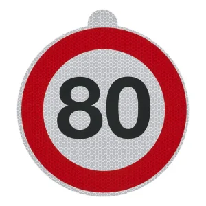 Adesivo limite di velocità 80 km/h per l'Italia Affare
