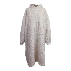 Bestseller Unique Living Pleun Long pile oversize con cappuccio - Chateau Grey